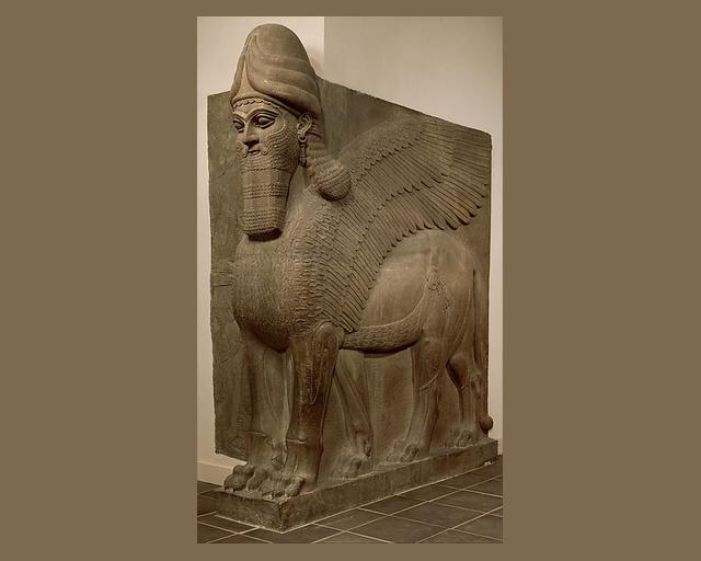 Human-headed winged lion (lamassu)