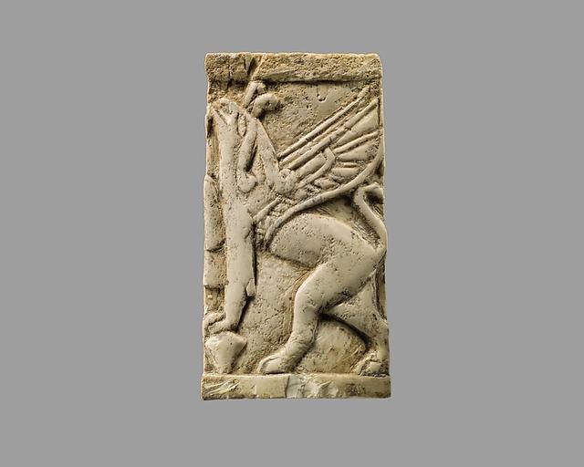 Plaque with griffin